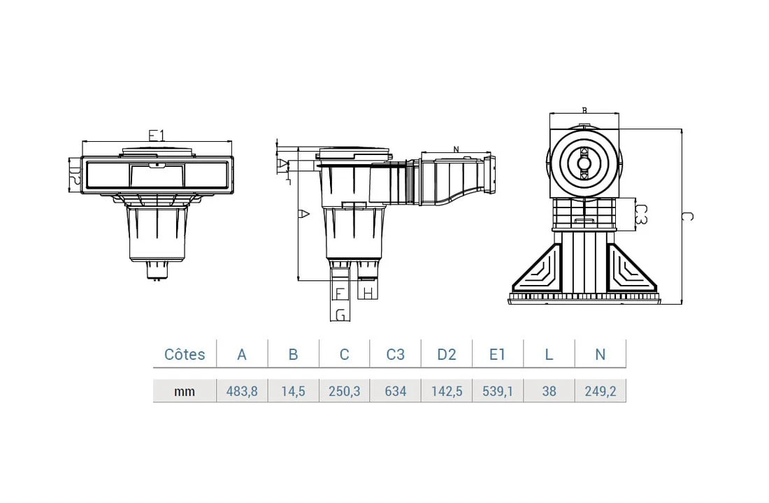 Hayward Hayward Skimmer Hoogwaterlijn (spiegel) Wit Of Grijs 5 Hayward Hayward Skimmer Hoogwaterlijn (spiegel) Wit Of Grijs - Afbeelding 5