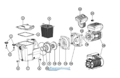 Hayward Hayward Super Pomp Transparante Deksel SPX1600D -Hayward Verkoop hayward hayward super pomp transparante deksel spx 3