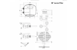 Lacron Lacron Zandfilter Hi Rate 30m3 -Hayward Verkoop lacron lacron zandfilter hi rate 30m3 2