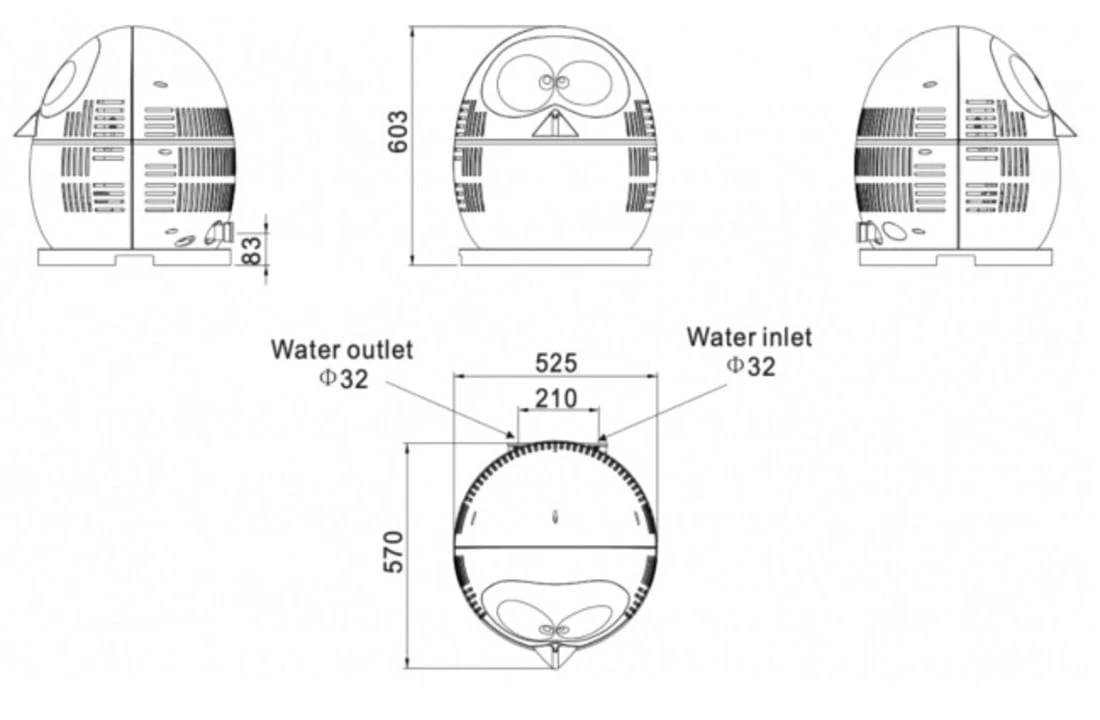 VB Klimaattechniek VBPQ Pinguïn Zwembadwarmtepomp 3,15KW 4 VB Klimaattechniek VBPQ Pinguïn Zwembadwarmtepomp 3,15KW - Afbeelding 4
